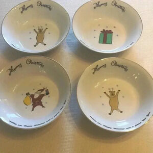 Merry Brite Christmas bowls